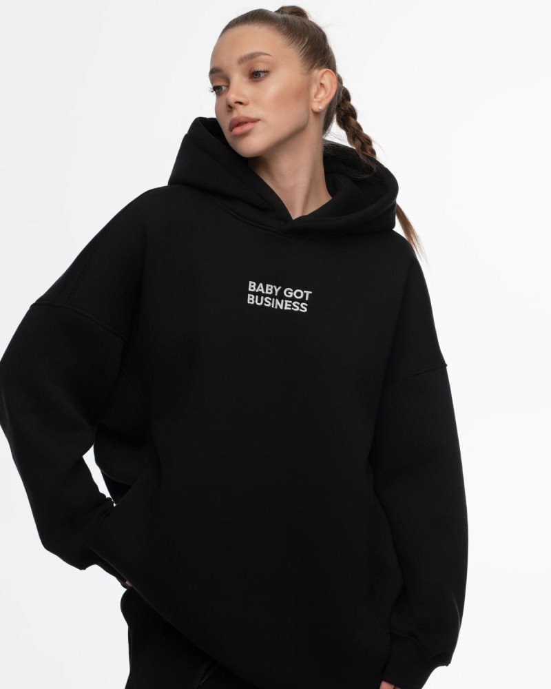 Худі Baby Got Business Чорне
