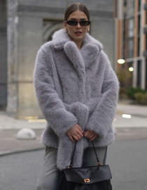 Шуба з еко-хутра L