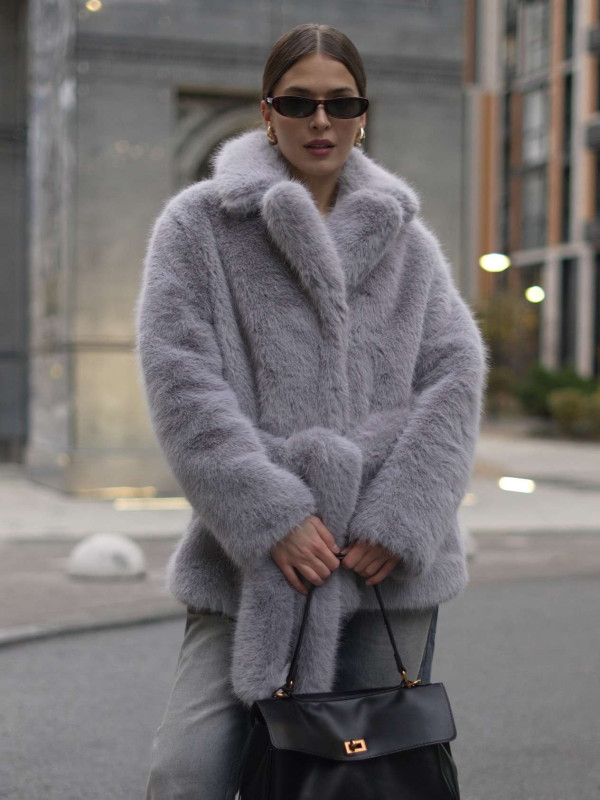 Шуба з еко-хутра L