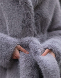 Шуба з еко-хутра L