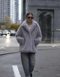 Шуба з еко-хутра L