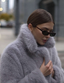 Шуба з еко-хутра L