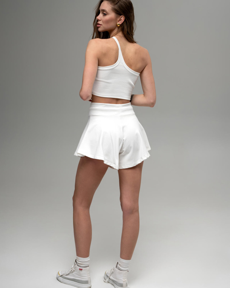 Спідниця-шорти Білий