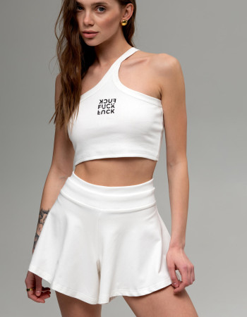 Спідниця-шорти Білий